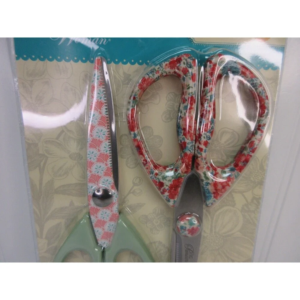 Pioneer Woman Gorgeous Garden Scissors All Purpose Shears Stainless Steel Floral
